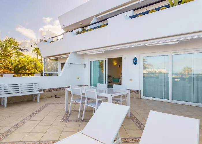 아파트 Exclusive Sea Views Villamar - Big Terrace & Pool 아데제